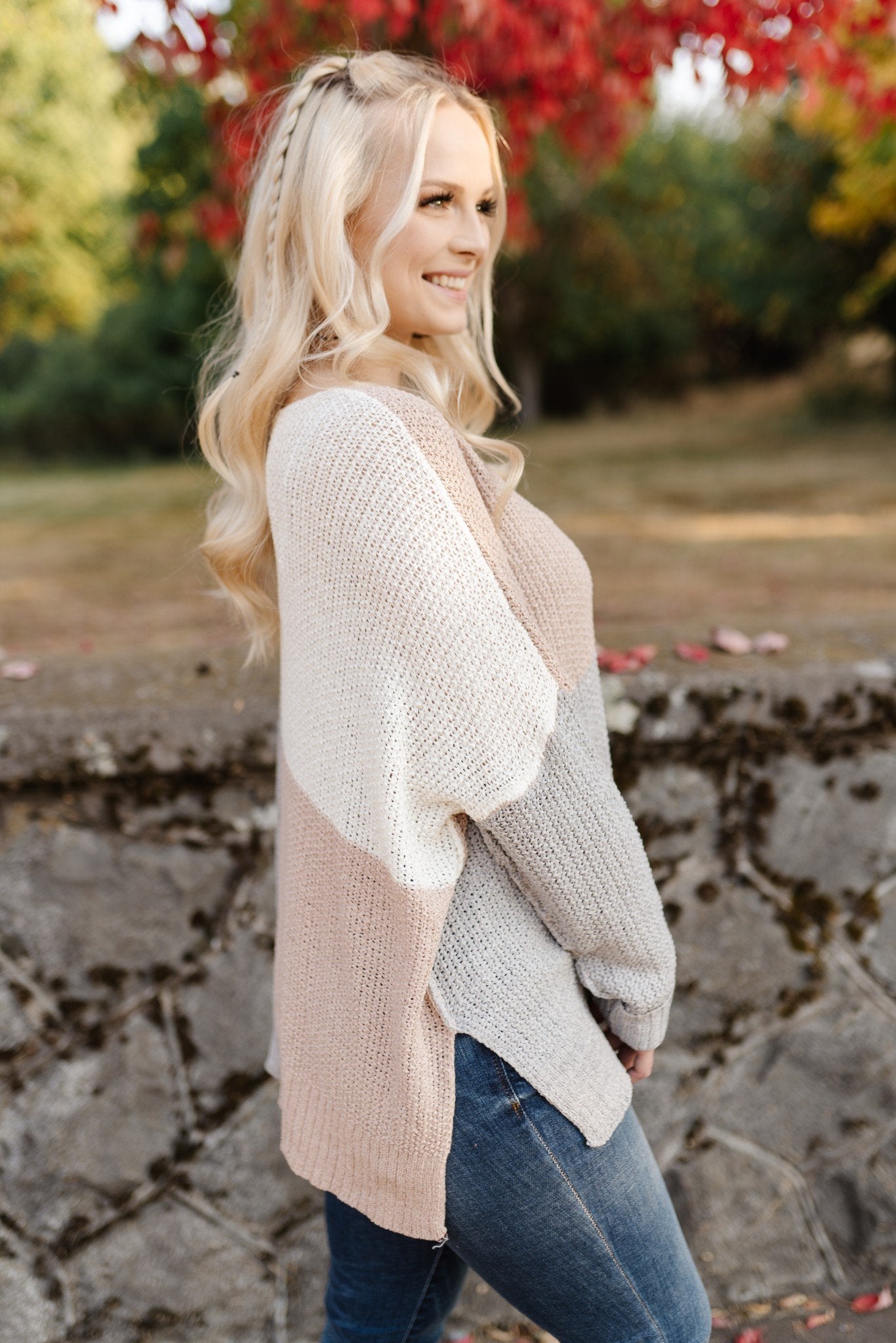 Step Out Of The Boxy Sweater In Mauve