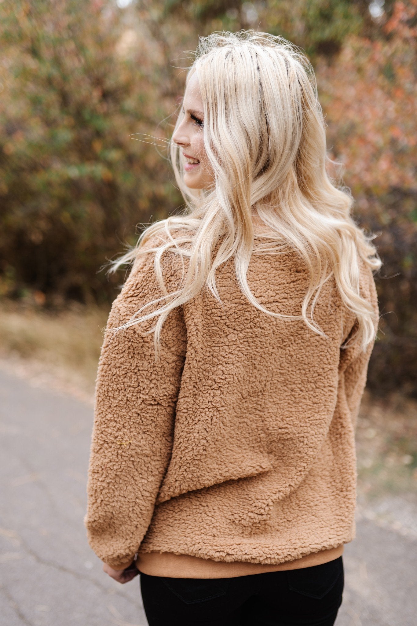 All Hail Sherpa Sweater In Camel