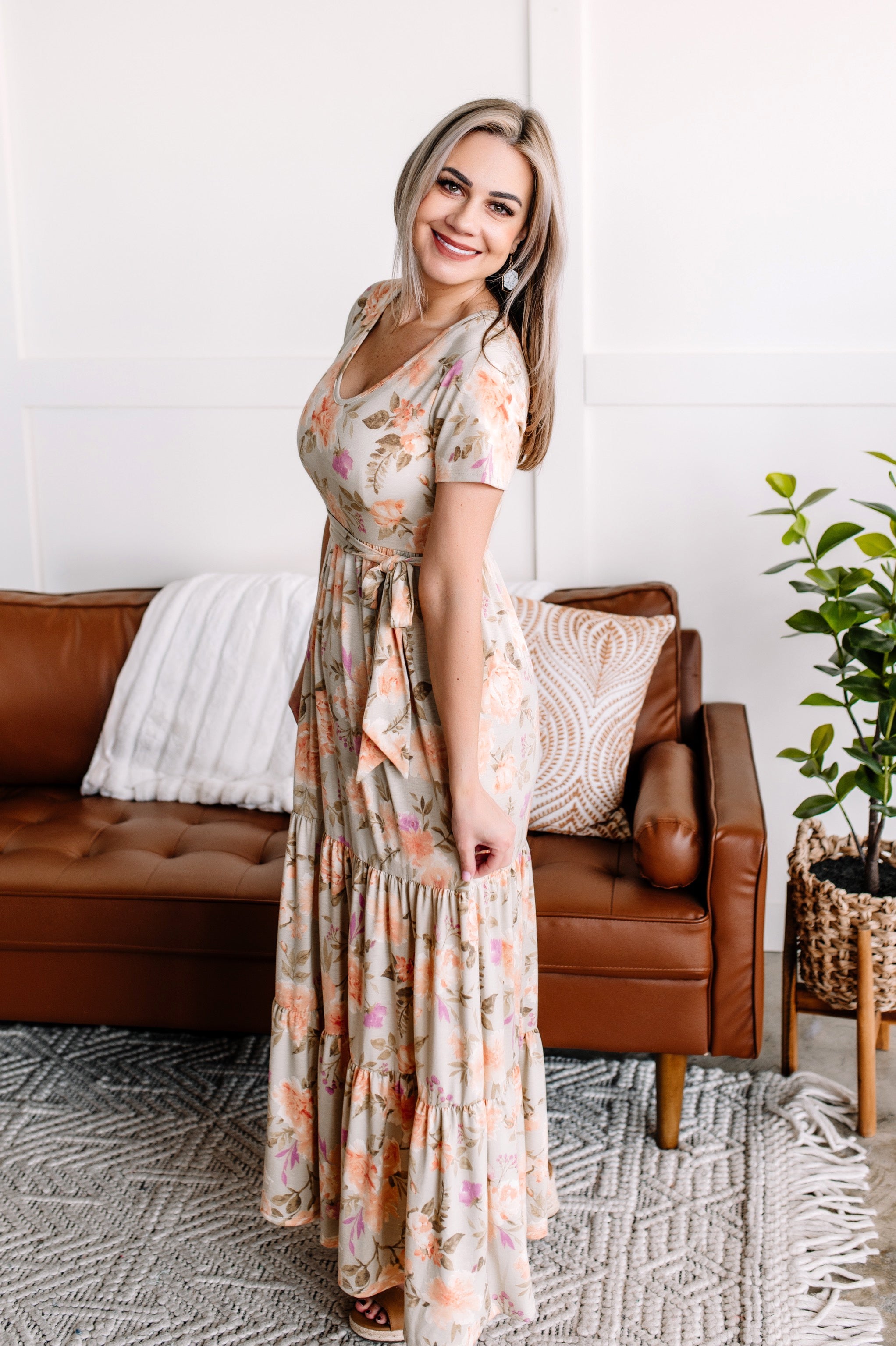 Just What You're Looking For Maxi Dress In Vintage Floral
