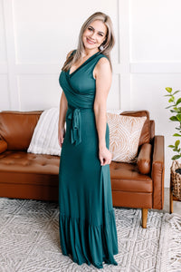 To The Other Side Maxi Dress in Hunter Green