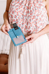 Joy Susan Mini Travel Wallet In Electric Blue
