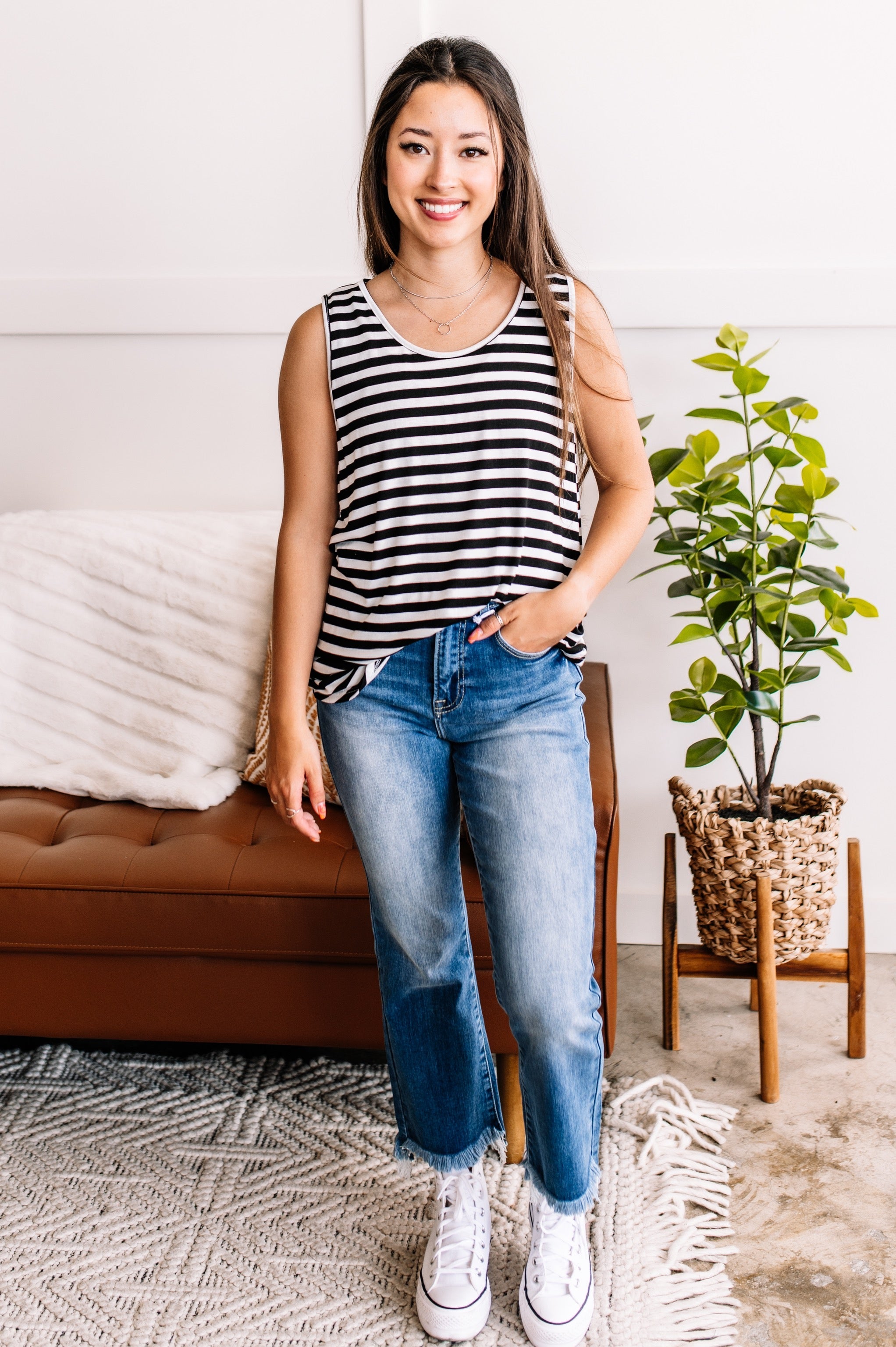 Out With The Old, In With The Blue Cropped Flare Jeans By Risen