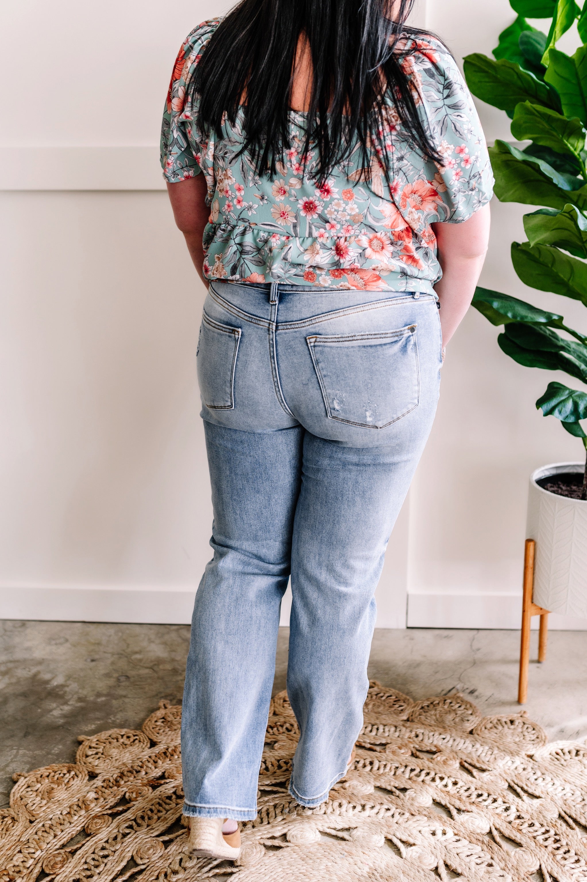 Straight Leg Dad Jeans By Judy Blue