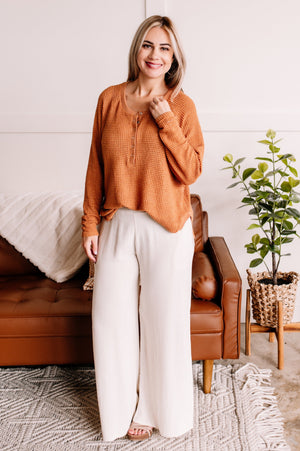 Show You Off Linen Blend Pants In Natural