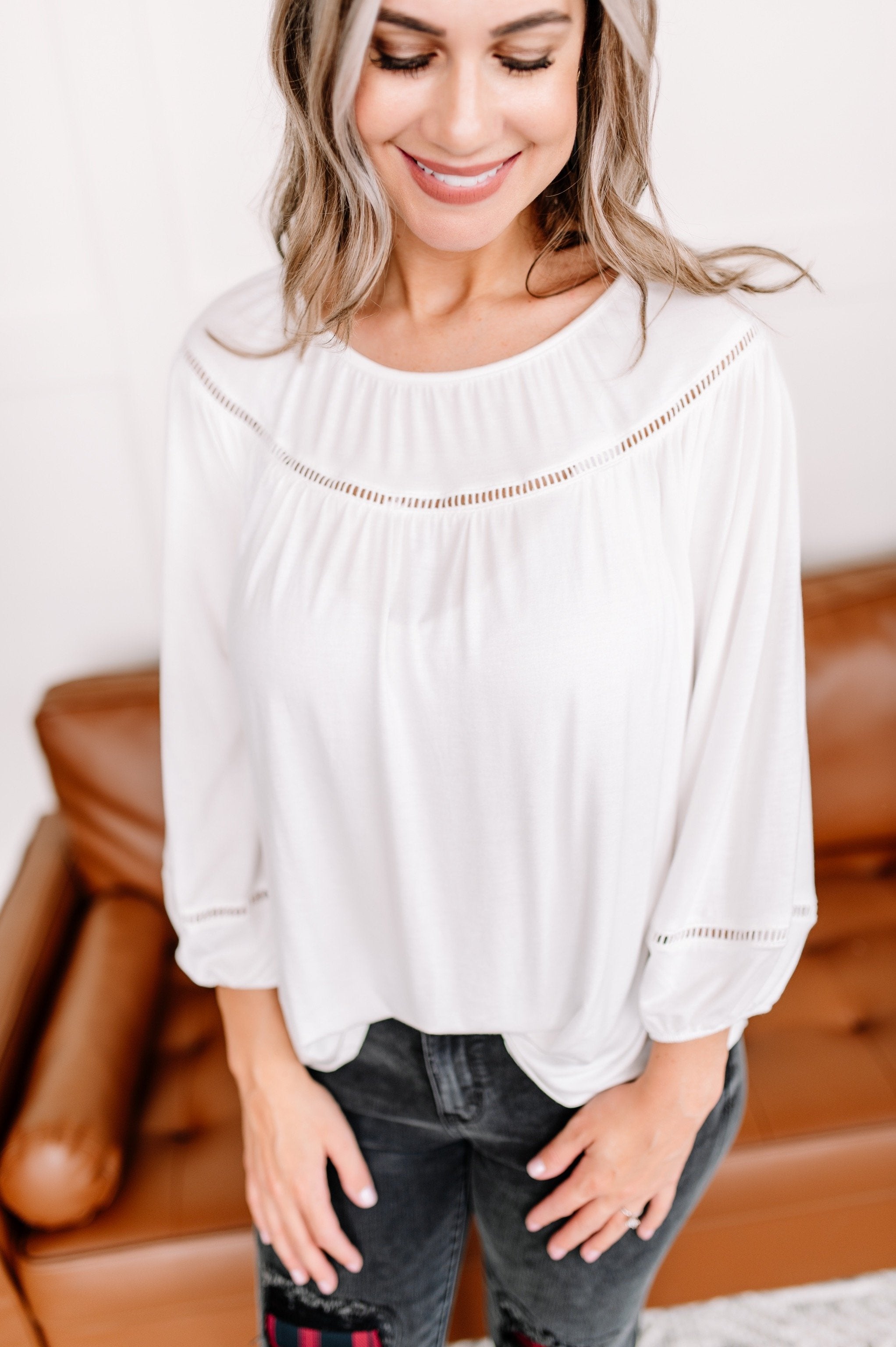 Looking Brilliant Top In Bright White
