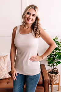 Made It To First Sleeveless Top In Natural Oatmeal