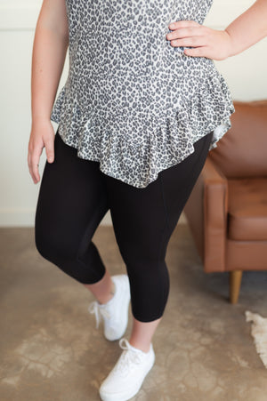Iron Out The Details Asymmetrical Top In Leopard