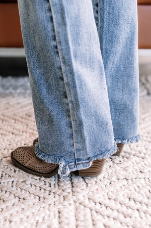 We Ride At Dawn, Double Button Bootcut Judy Blue Jeans