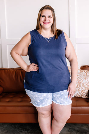 Cosmic Connection Star Judy Blue Shorts