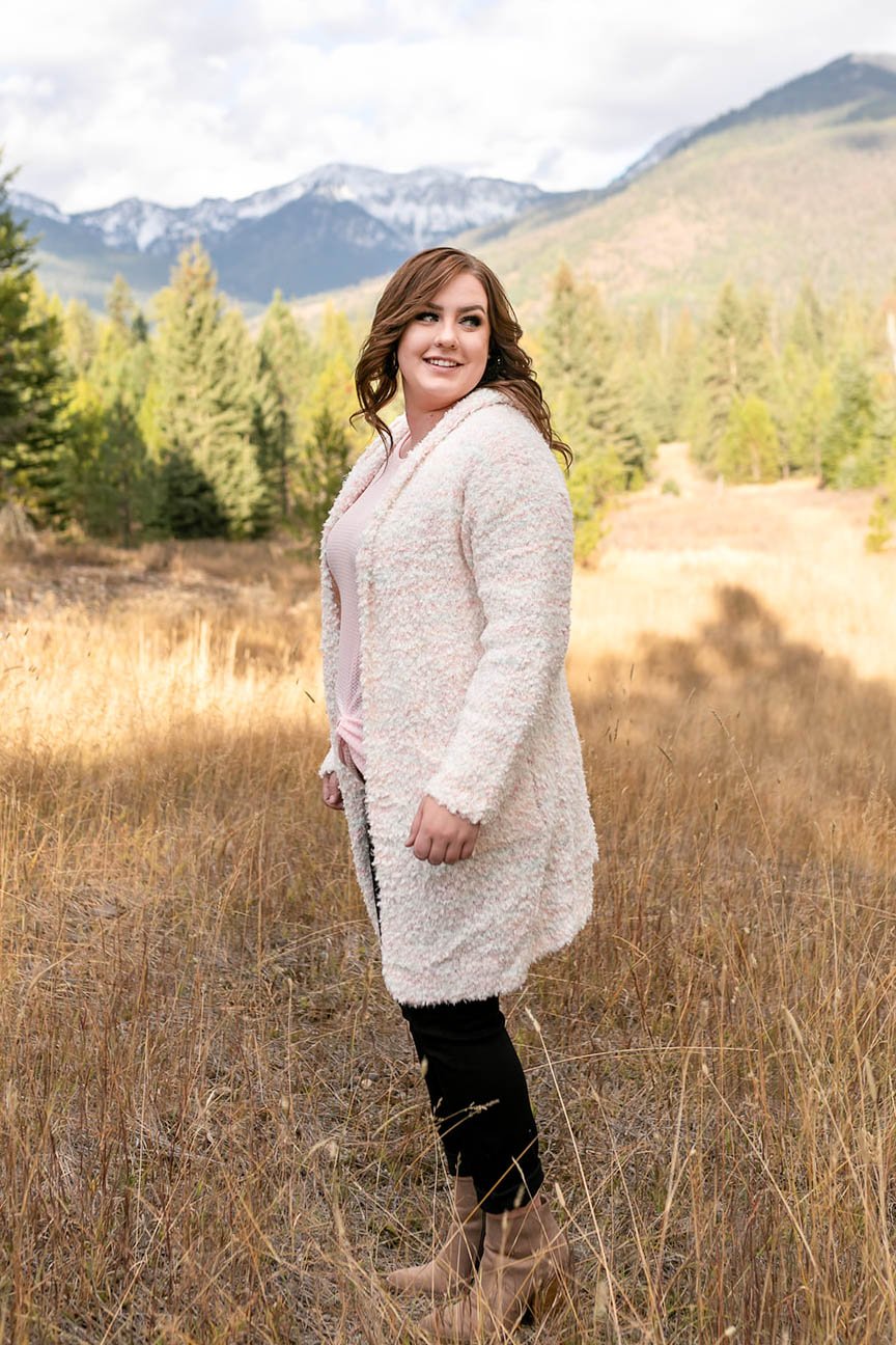 Snow In The Mountains Ivory Multi Cardigan