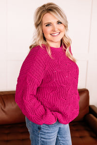 Pretty In Magenta Sweater