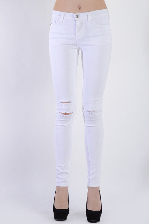 Caisa White Skinnies Kan Can