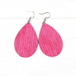 Daydream Palm Leather Earrings