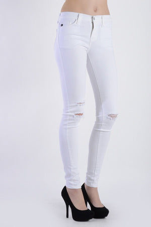 Caisa White Skinnies Kan Can