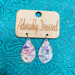 Cotton Candy Mini Leather Earrings